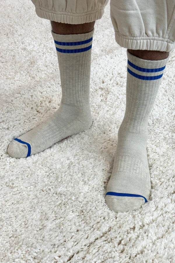 Unisex Extended Boyfriend Socks in Ice by Le Bon Shoppe | Lifestory