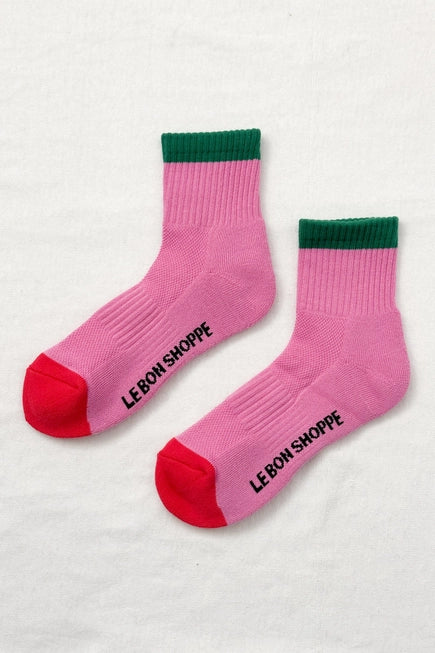 Le Bon Shoppe  Colour Block Girlfriend Socks (UK 4-8) in Various Colours