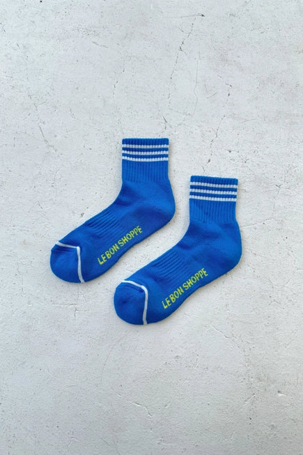 Girlfriend socks in royal blue by Le Bon Shoppe | Lifestory