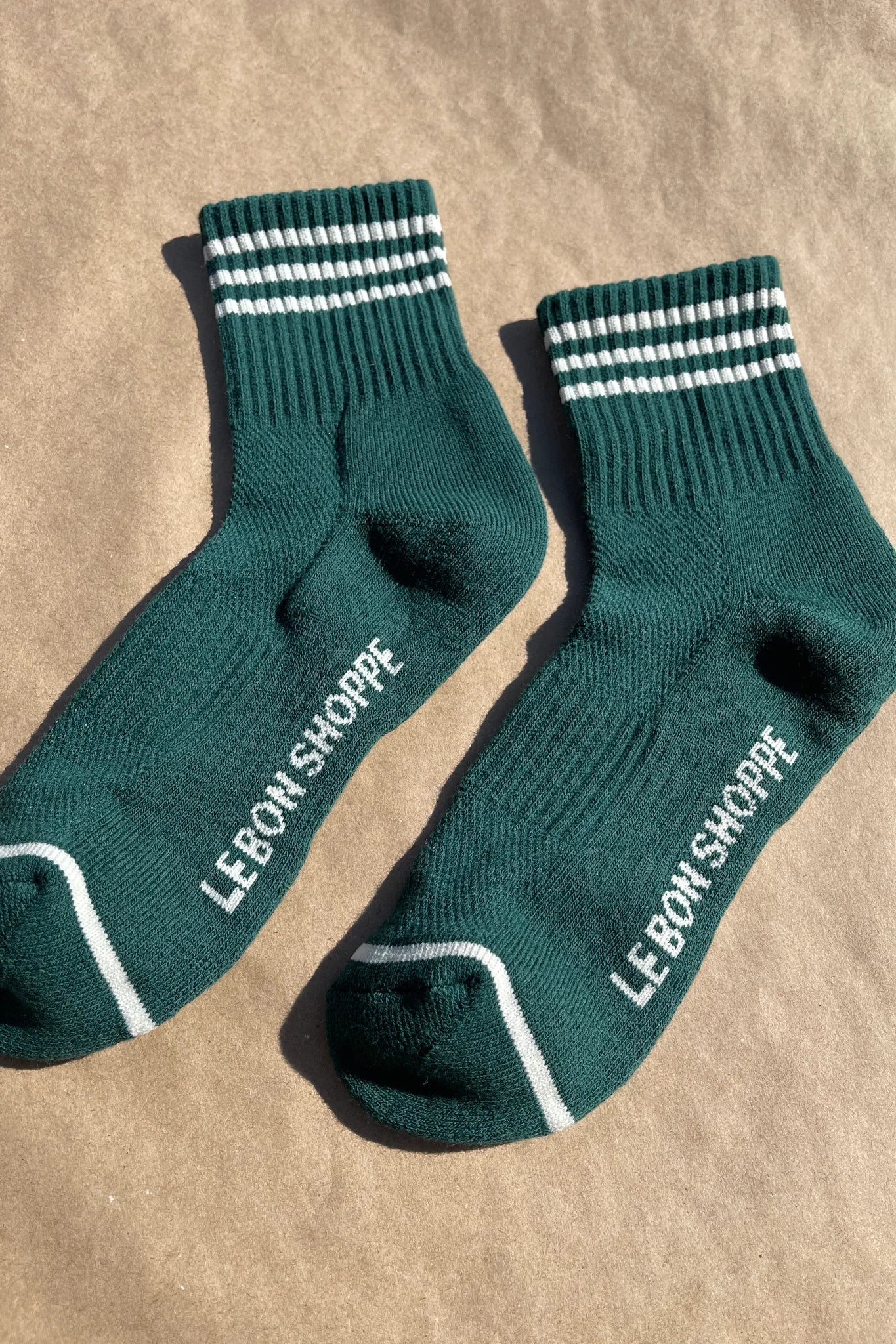 Girlfriend socks in hunter green by Le Bon Shoppe | Lifestory