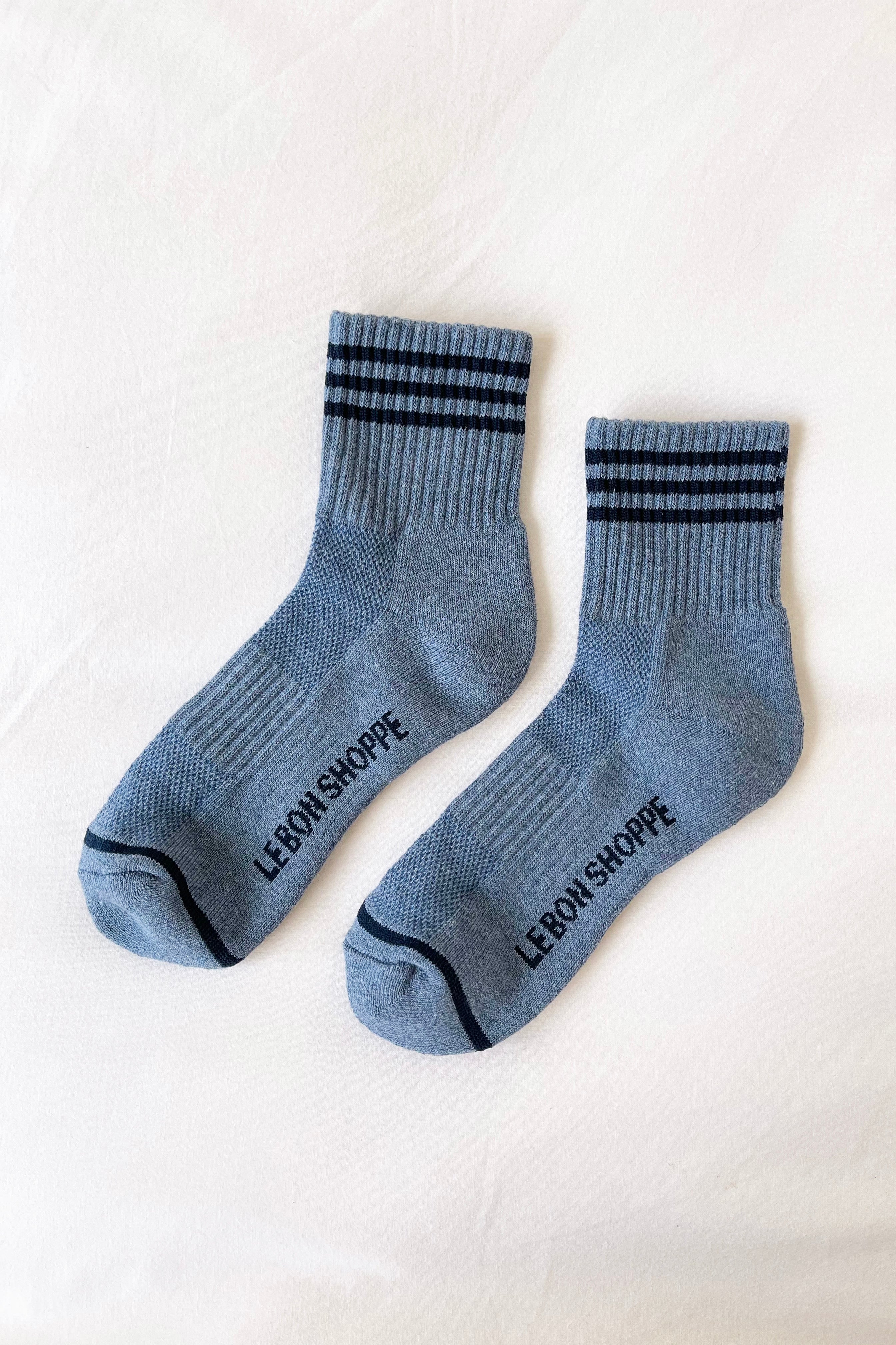 Girlfriend socks in indigo by Le Bon Shoppe | Lifestory