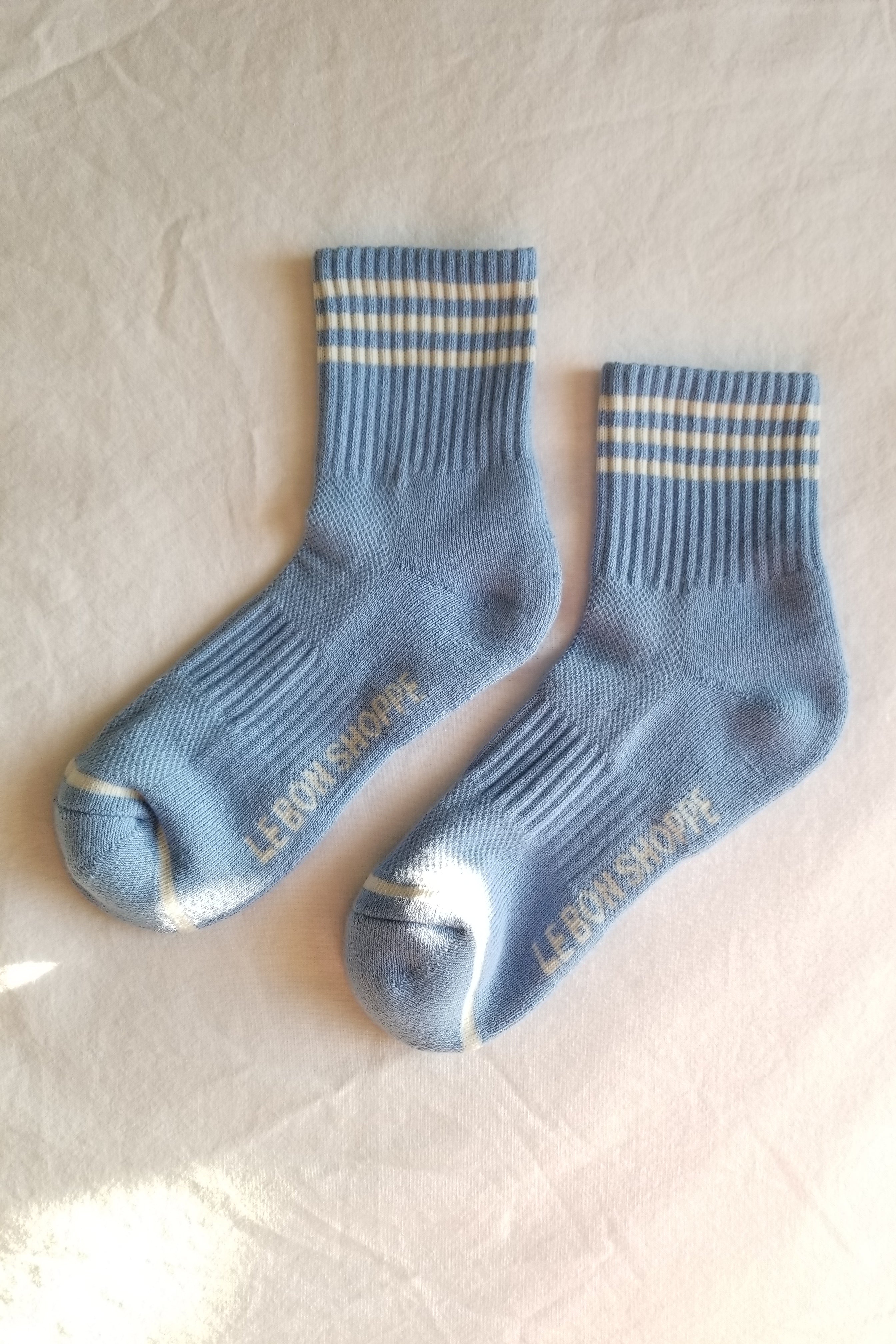 Girlfriend socks in Parisian blue by Le Bon Shoppe | Lifestory