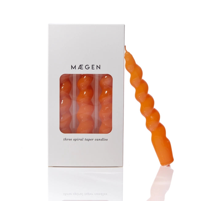 MAEGEN Spiral Taper Candle Pack of 3