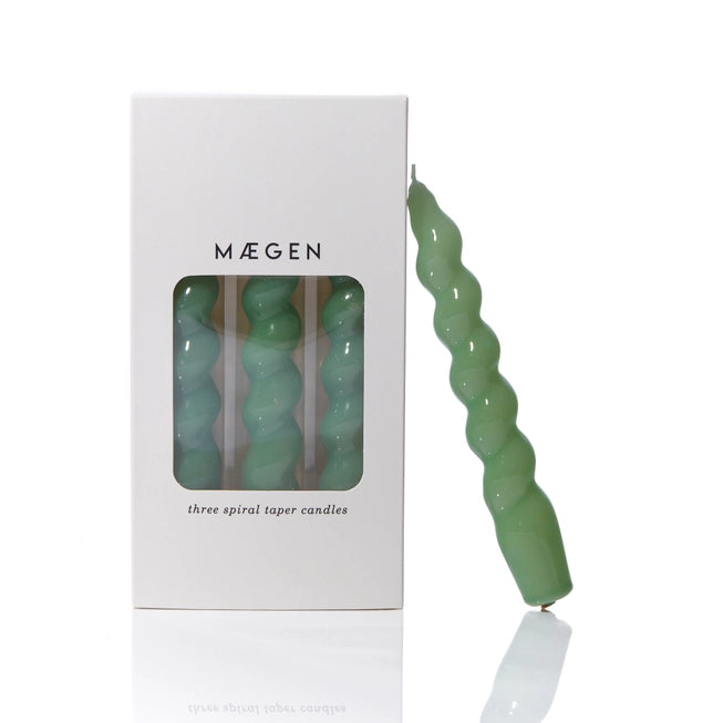 MAEGEN Spiral Taper Candle Pack of 3