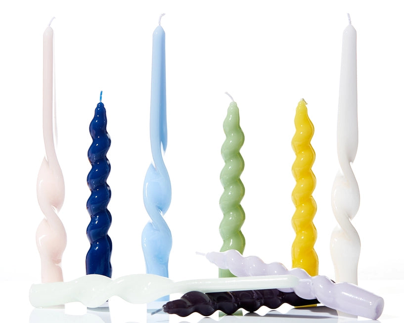 MAEGEN Spiral Taper Candle Pack of 3