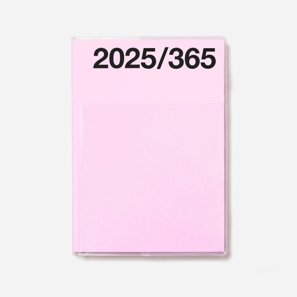 2025 Basic planner 7436 in pink with protcetive cover by Marjolein Delhaas | Lifestory