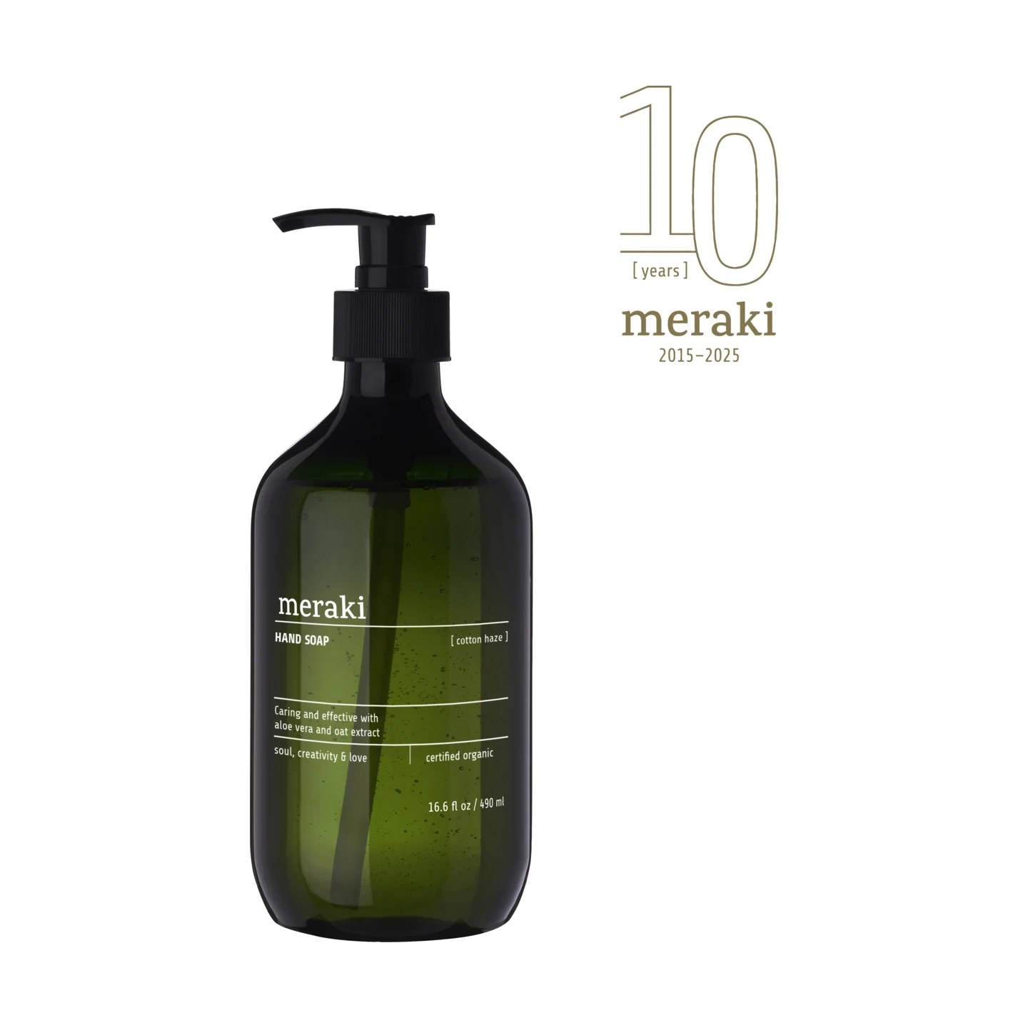 Meraki Hand Soap Cotton Haze - 490ml Pump Bottle