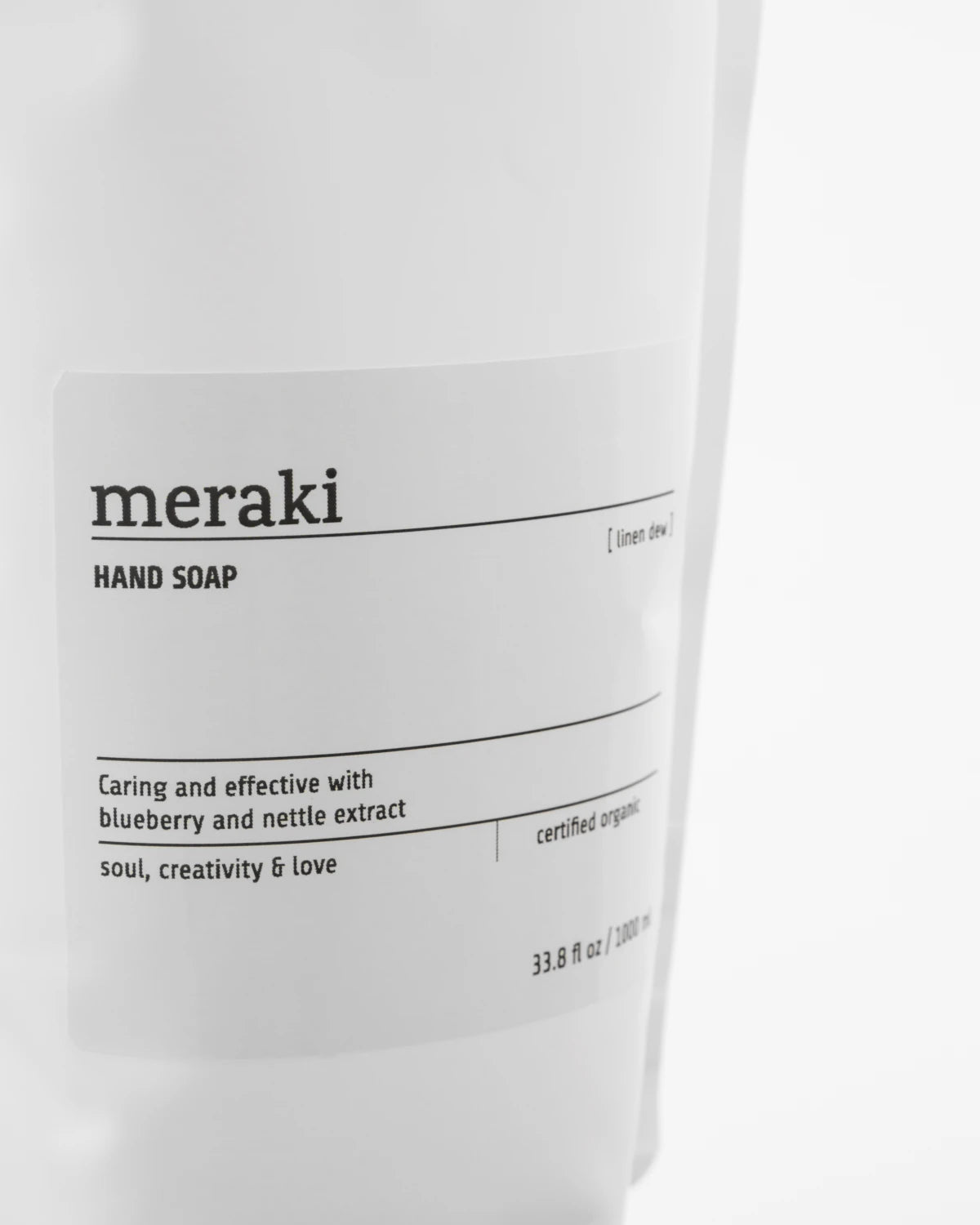 Meraki Hand Soap Linen Dew - 1000ml Refill Bag