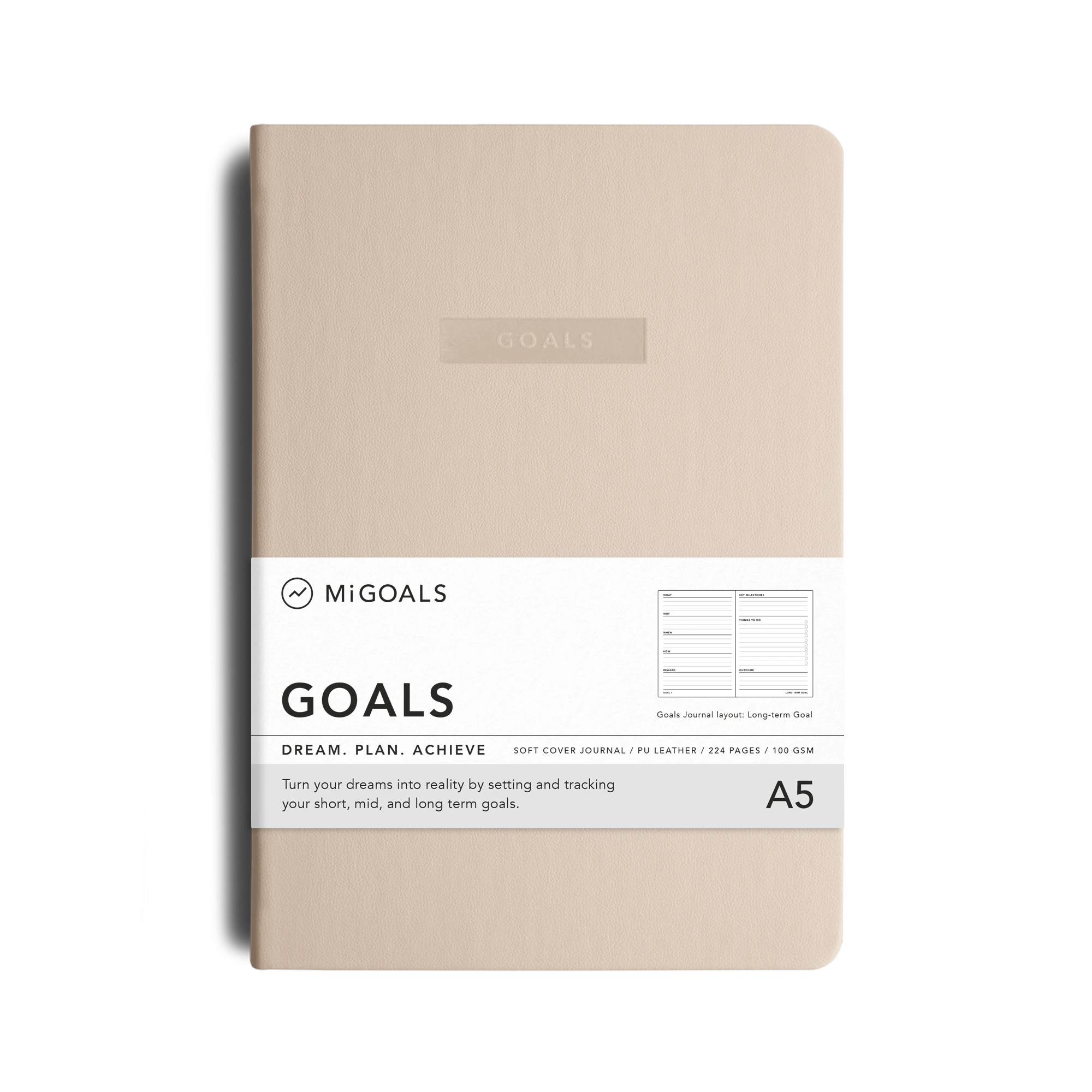 MiGoals A5 Goals Journal