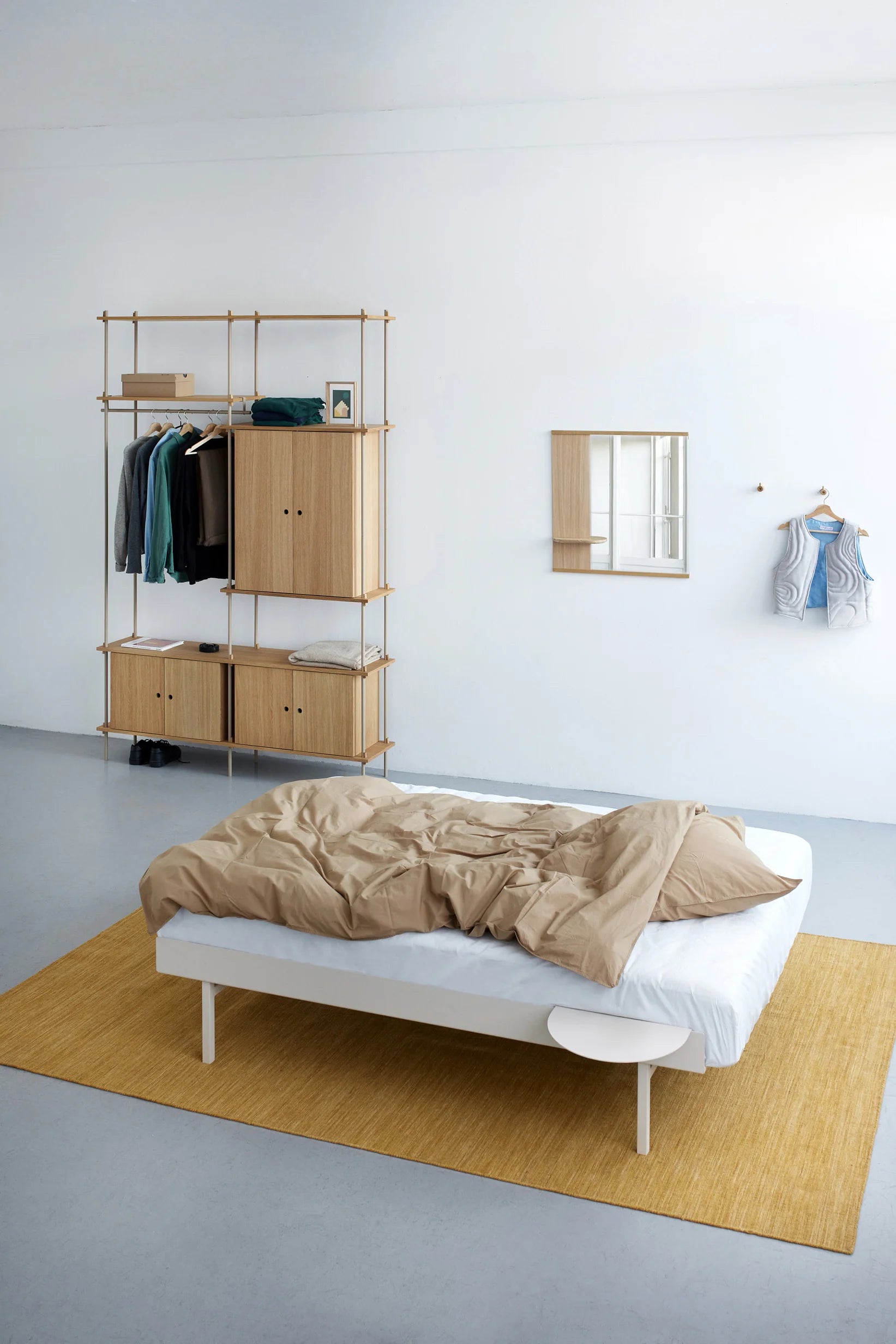 Moebe high bed in an apartment setting - Lifestory