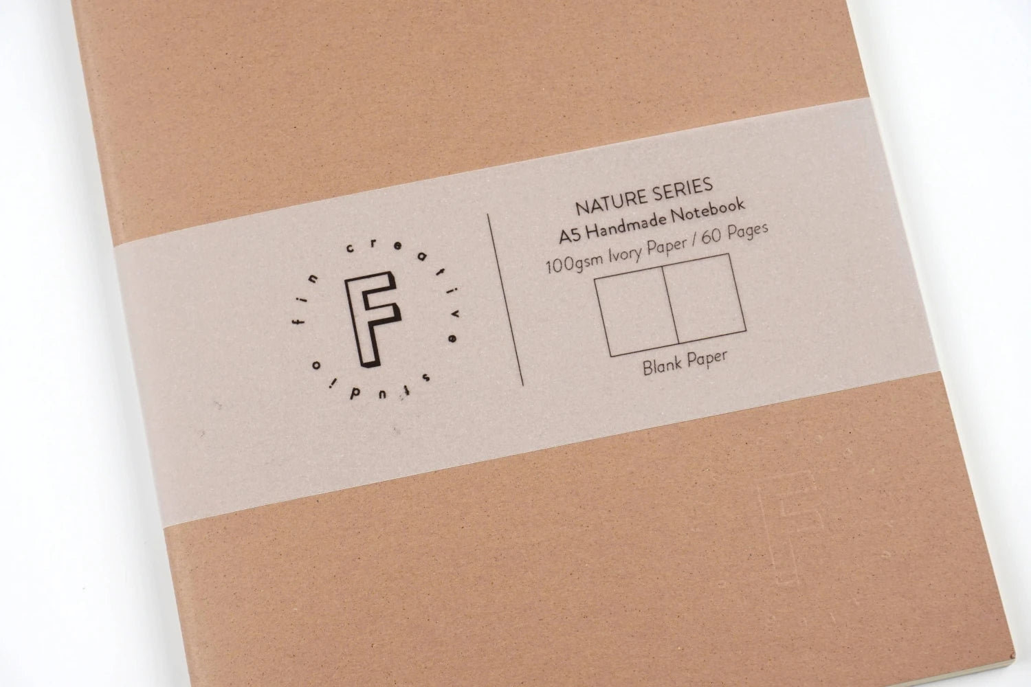 Natural Colours Plain Notebook Series in Almond by Fin Studio | Lifestory