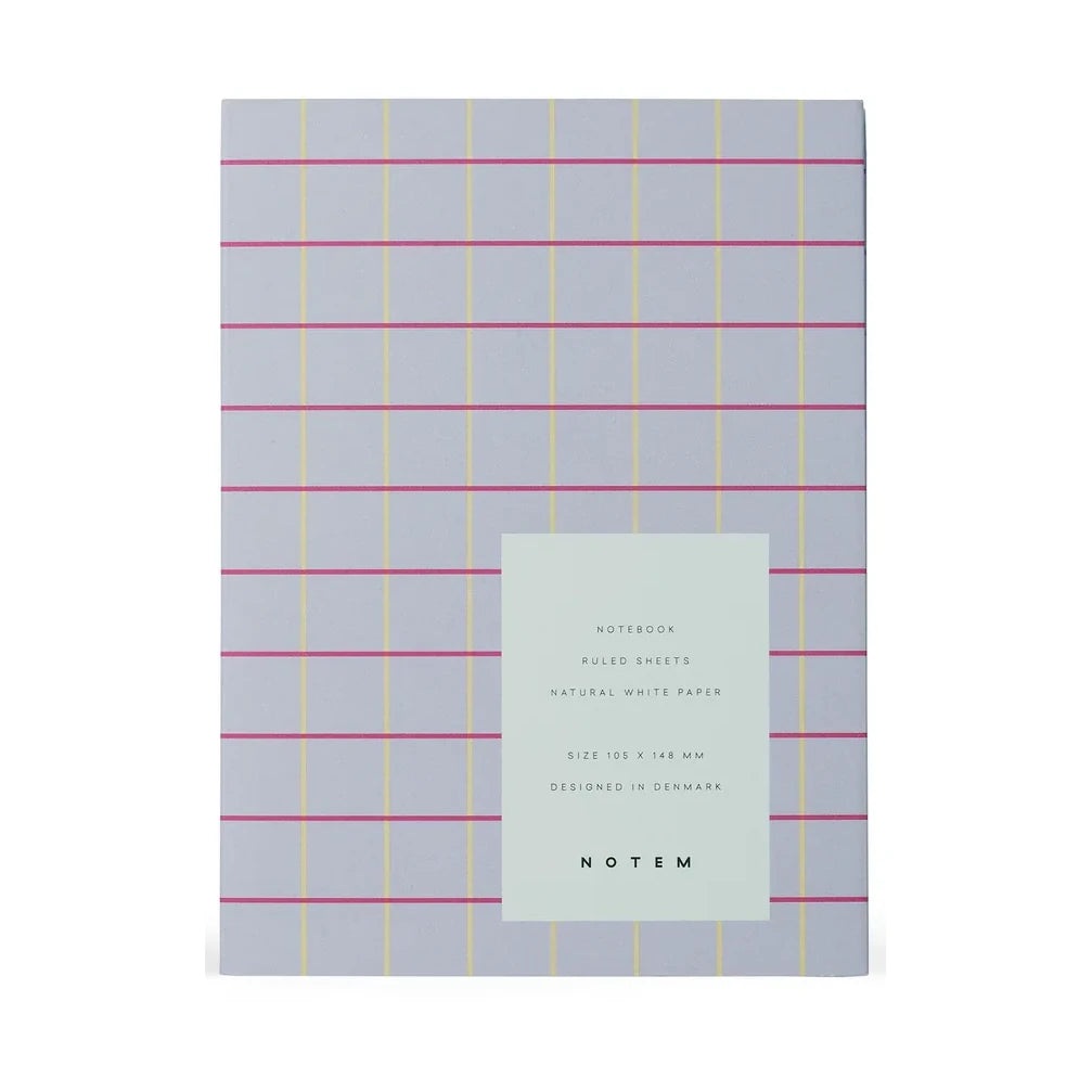 Notem Studio UMA Small Notebook Lavender Check | Lifestory