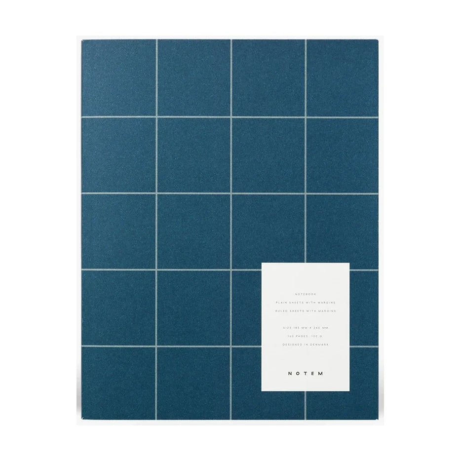 UMA | Large Notebook | Dark Blue | Blank & Ruled | by Notem Studio - Lifestory