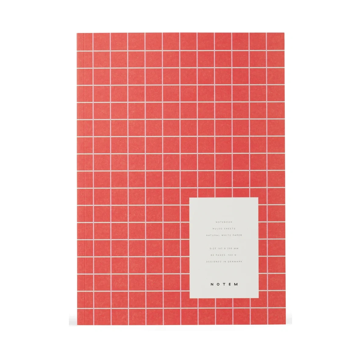 Notem Studio VITA Medium Notebook with Orange Grid Cover | Lifestory