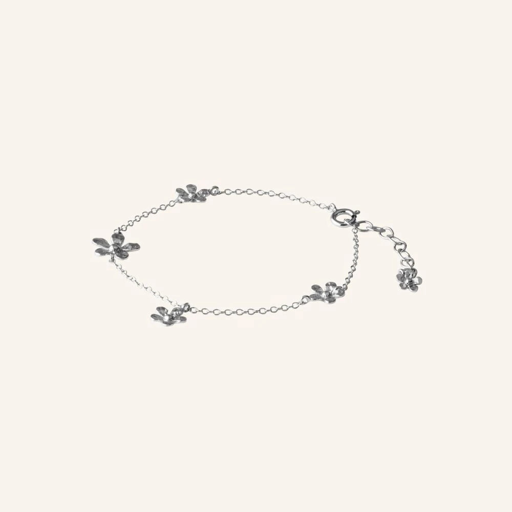 Wild Poppy Bracelet in Silver and Gold-Plated Silver by Pernille Corydon