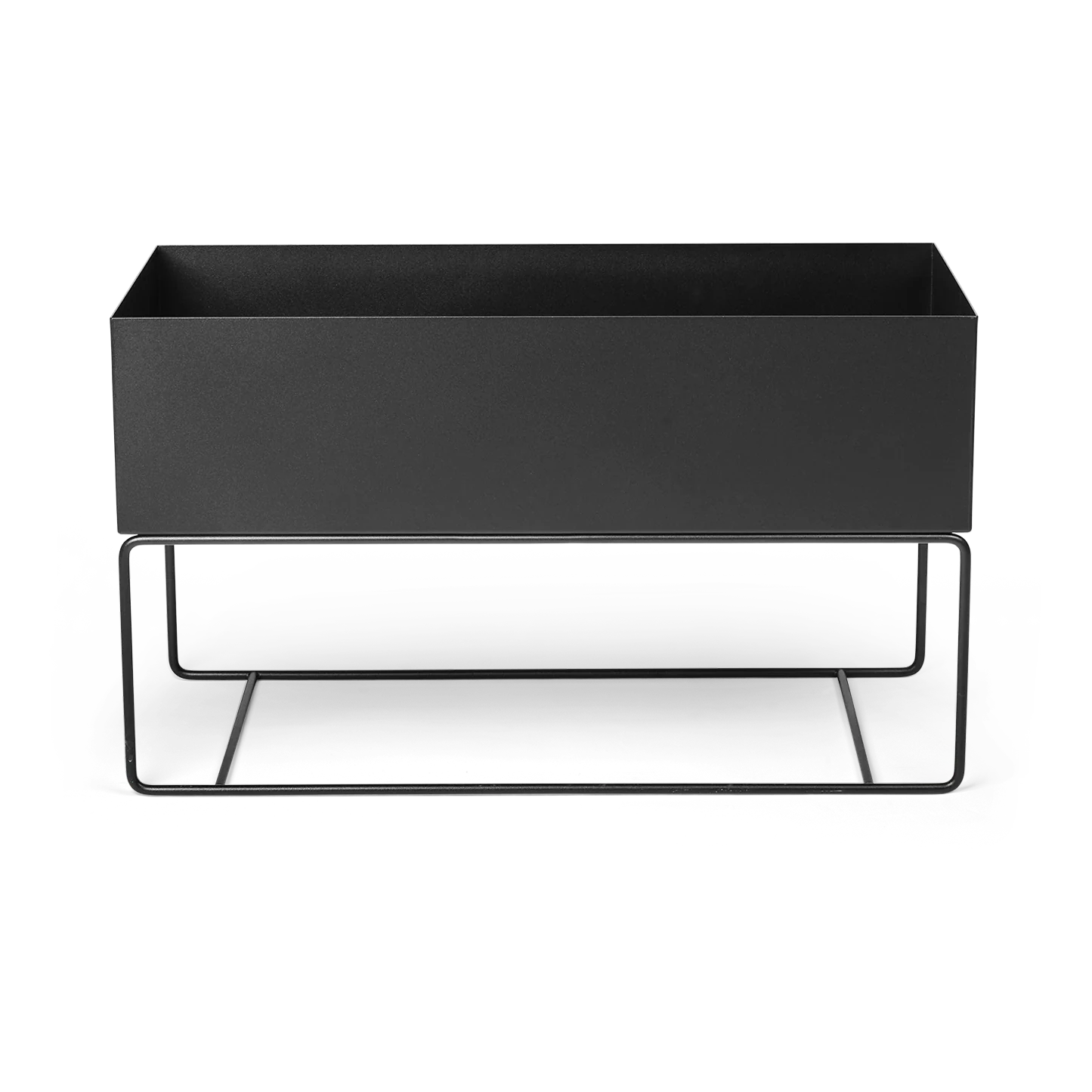 EX-DISPLAY | Plant Box & Tray Combo | Large & Low | Black | by ferm Living - Lifestory