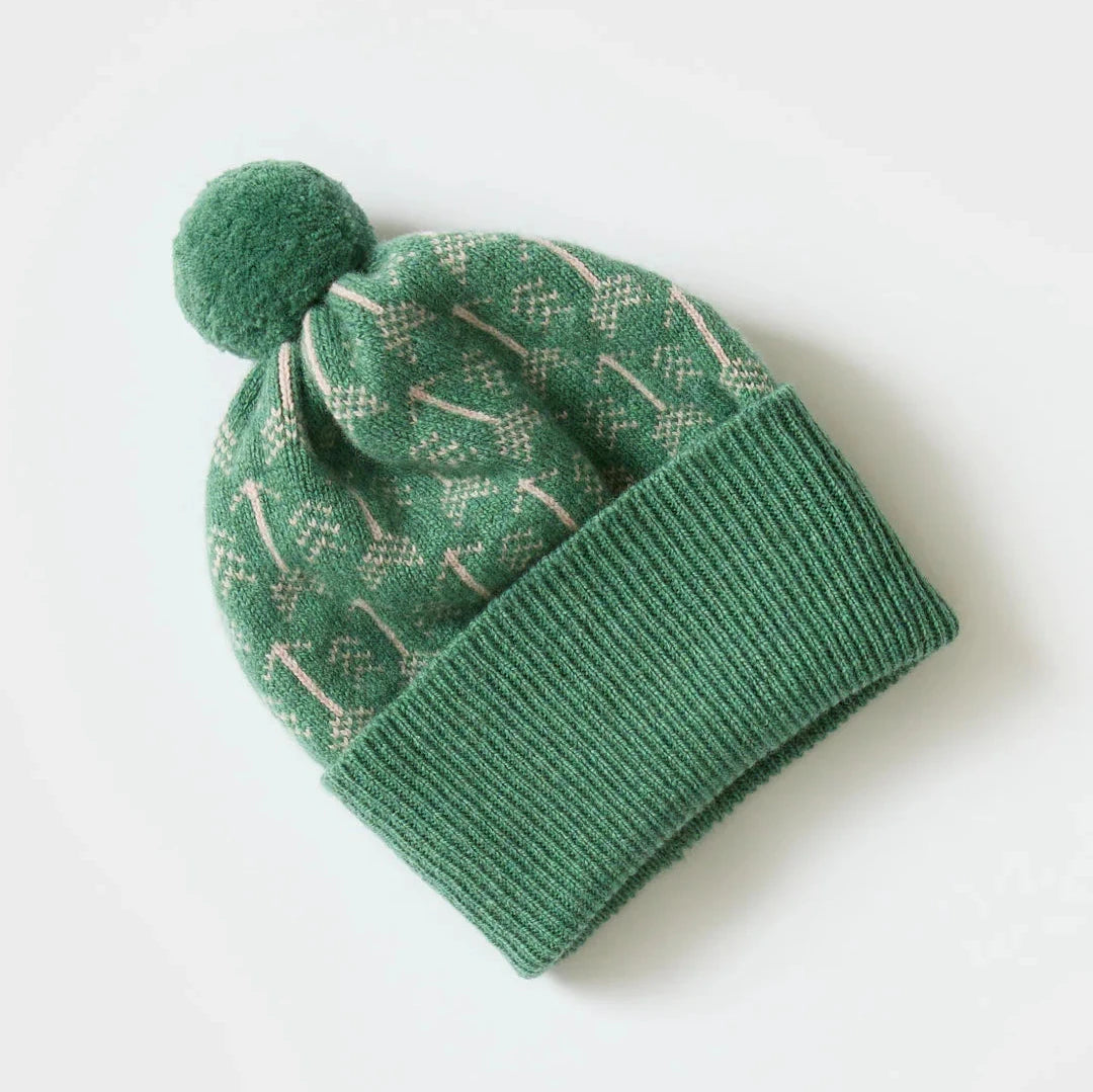 Pom Hat 'Arrow' in Willow + Seashell by Hilary Grant | Lifestory