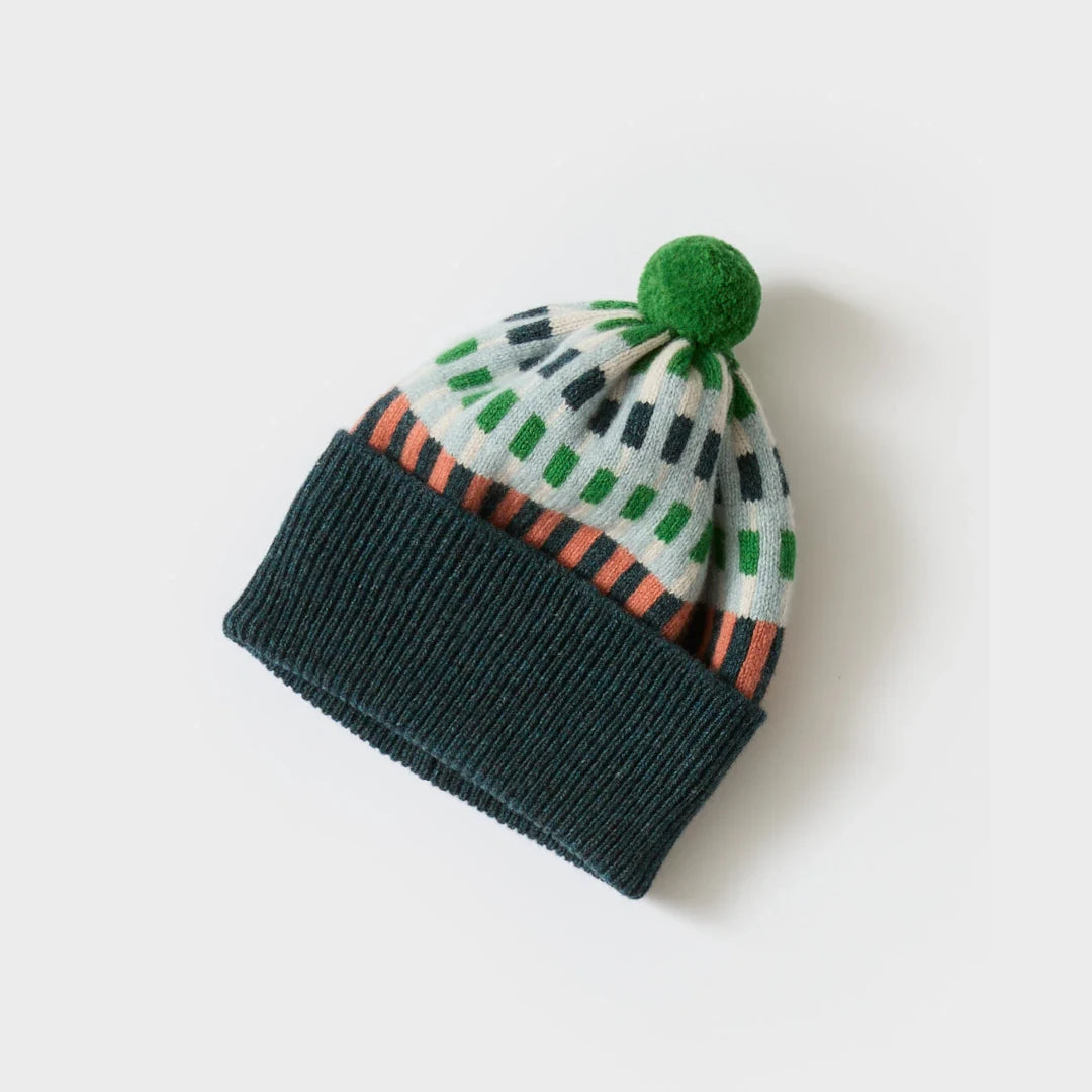 Pom Hat 'Harbour' in Ink + Rosehip by Hilary Grant | Lifestory