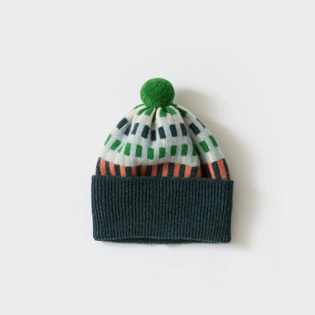 Pom Hat 'Harbour' in Ink + Rosehip by Hilary Grant | Lifestory