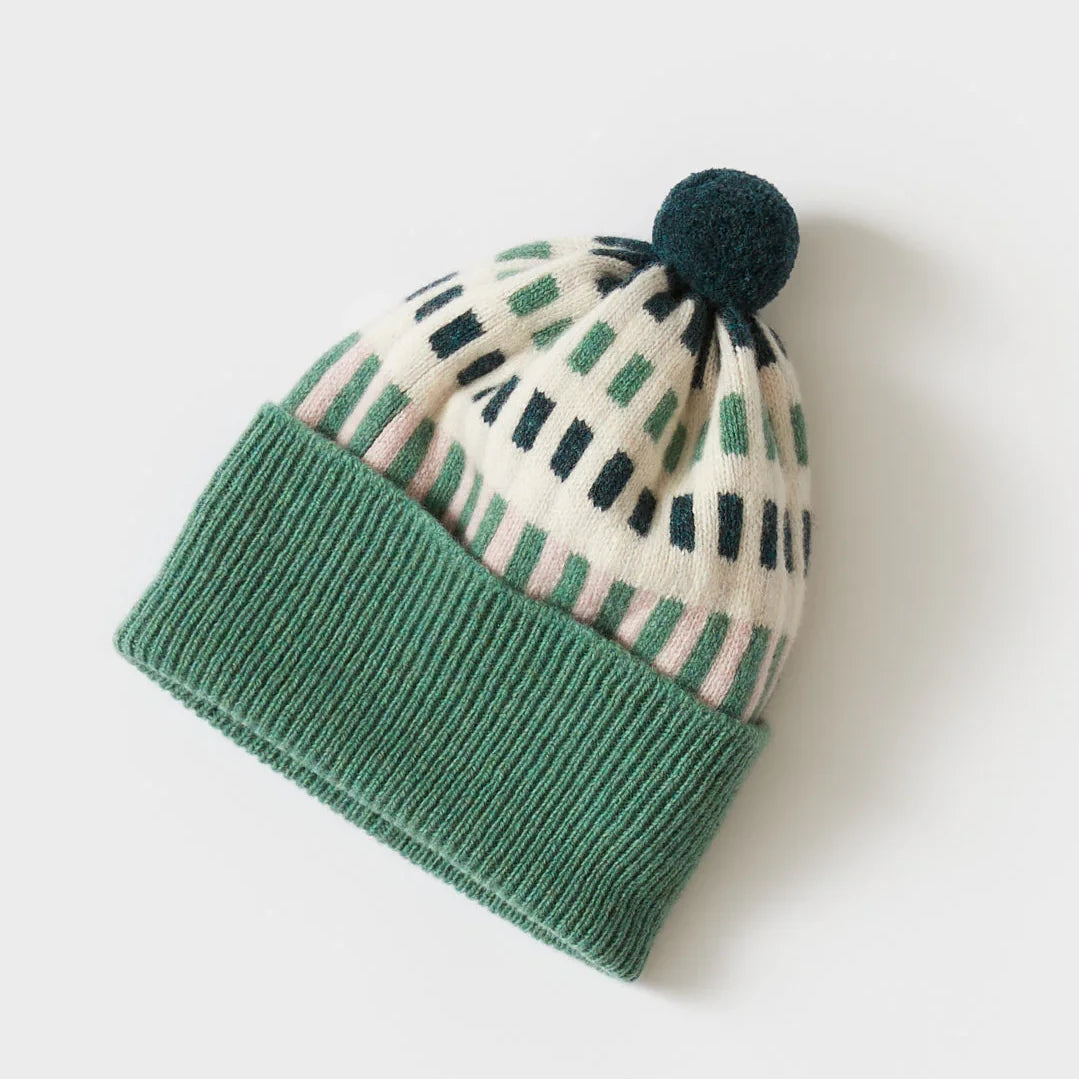 Pom Hat 'Harbour' in Willow + Seashell by Hilary Grant | Lifestory