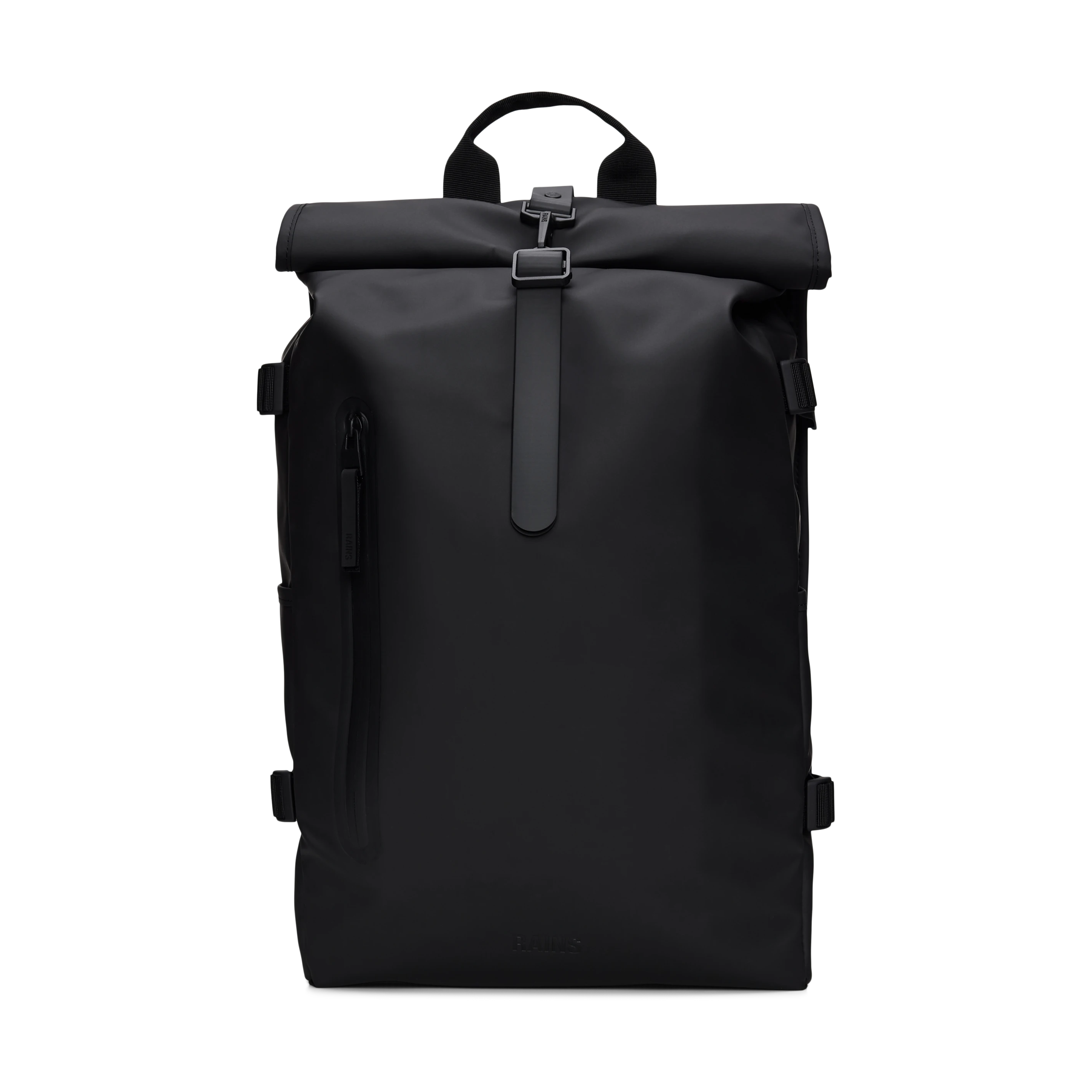 Rains Rolltop Rucksack Large in Black | Lifestory