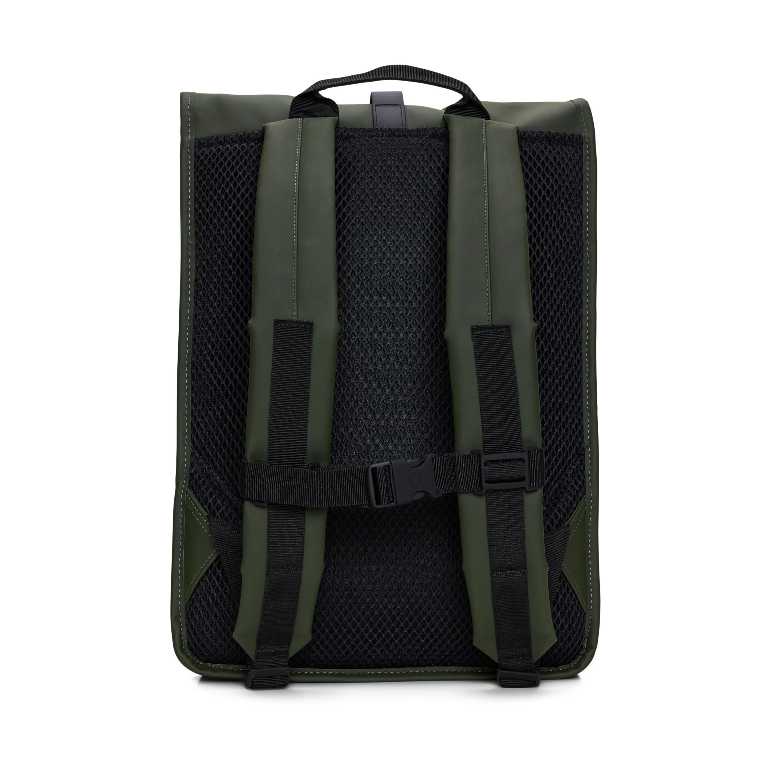 Rains Rolltop Rucksack Green Waterproof - Lifestory