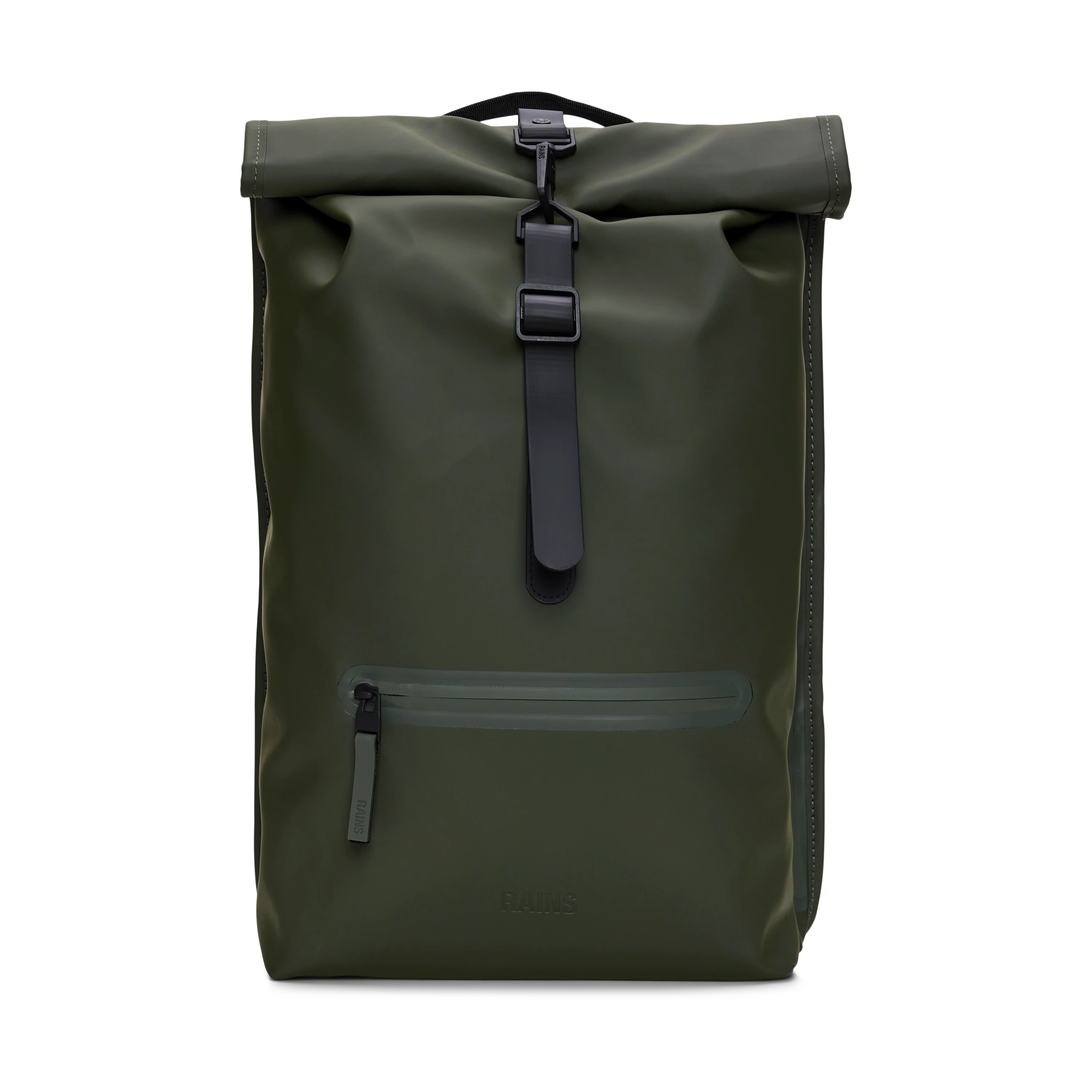 Rains Rolltop Rucksack Green Waterproof - Lifestory