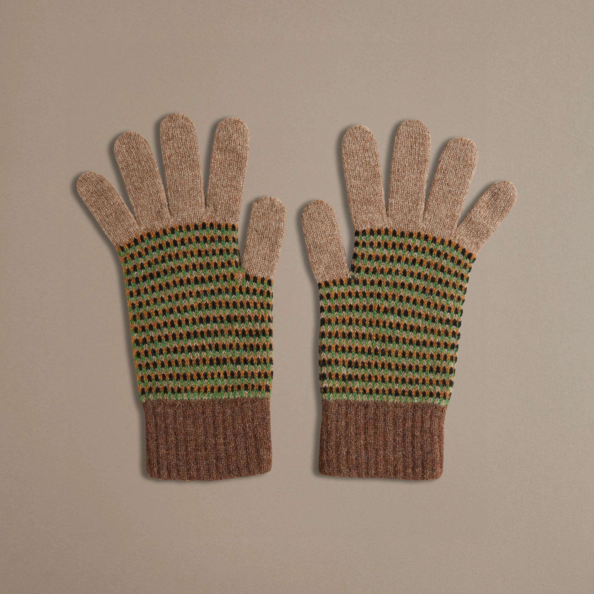 ROVE Knitwear Lambswool Marl Gloves - UK Made