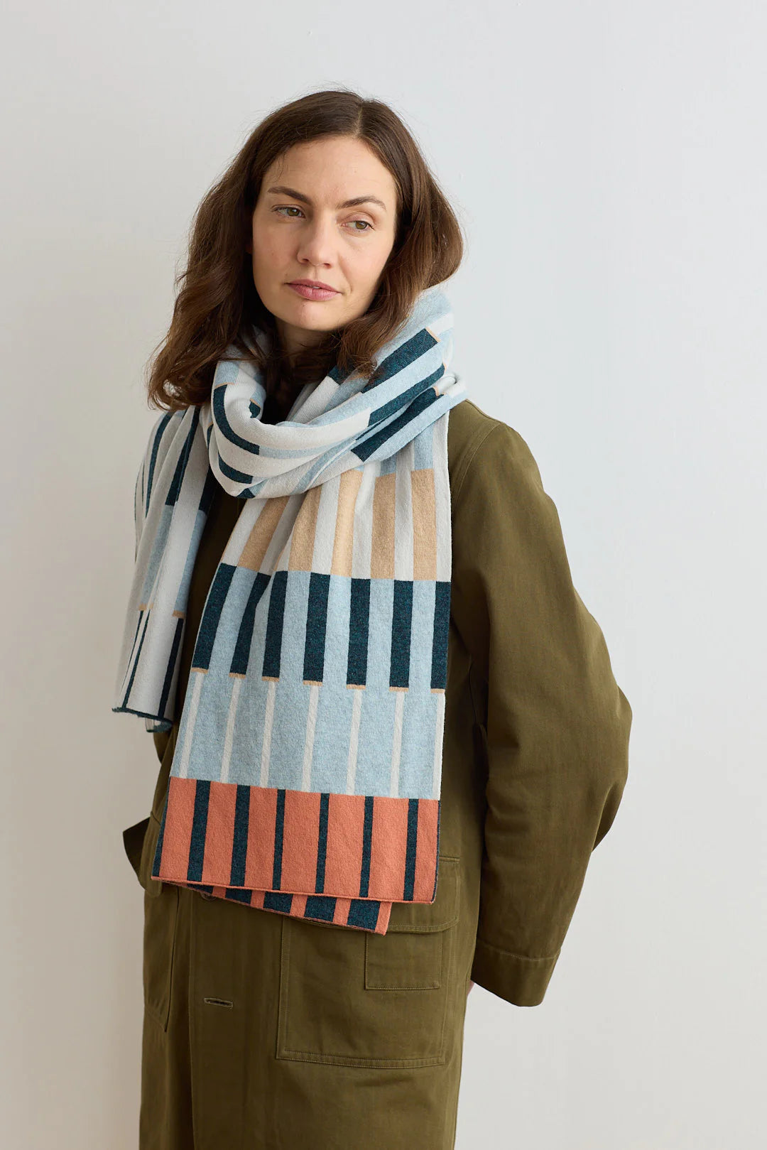 Scarf 'Harbour' in various colours by Hilary Grant