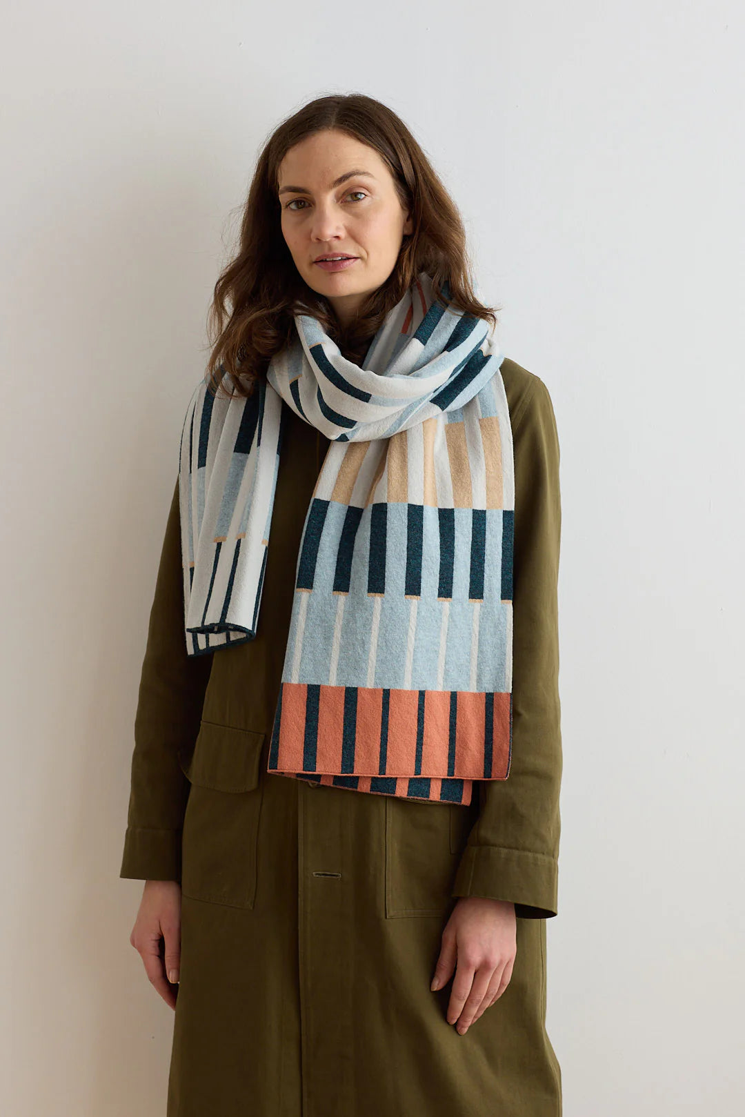 Scarf 'Harbour' in various colours by Hilary Grant