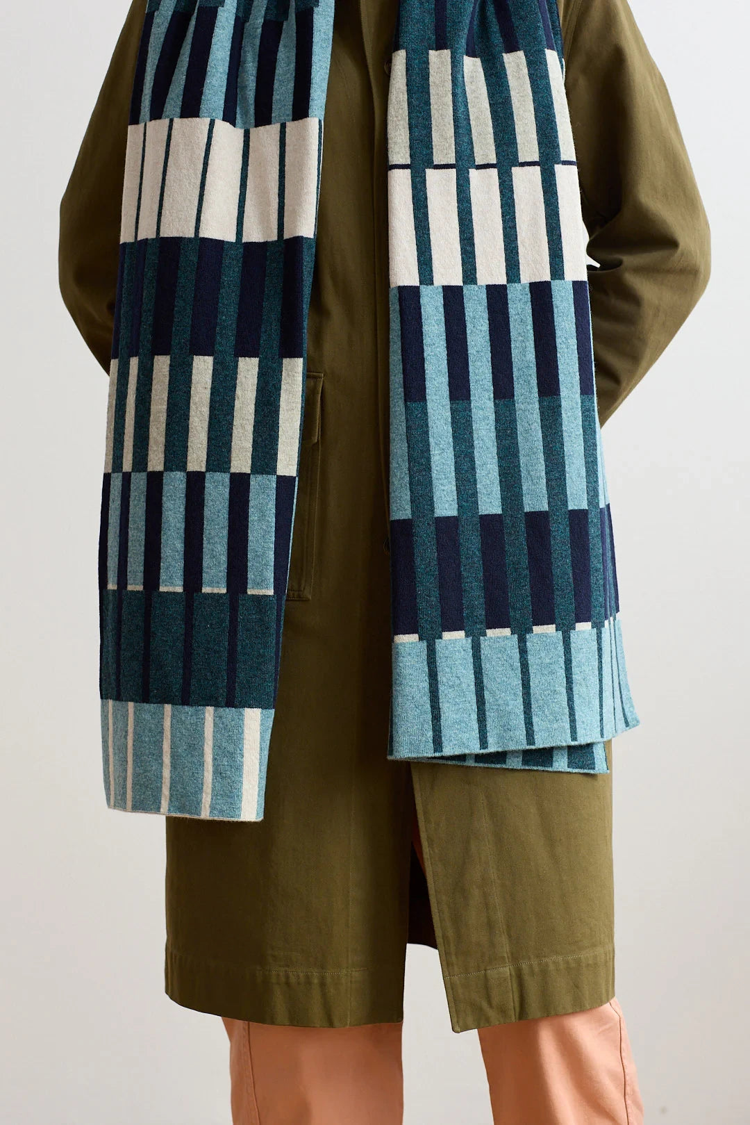 Scarf 'Harbour' in Oxide Navy + Ink by Hilary Grant | Lifestory