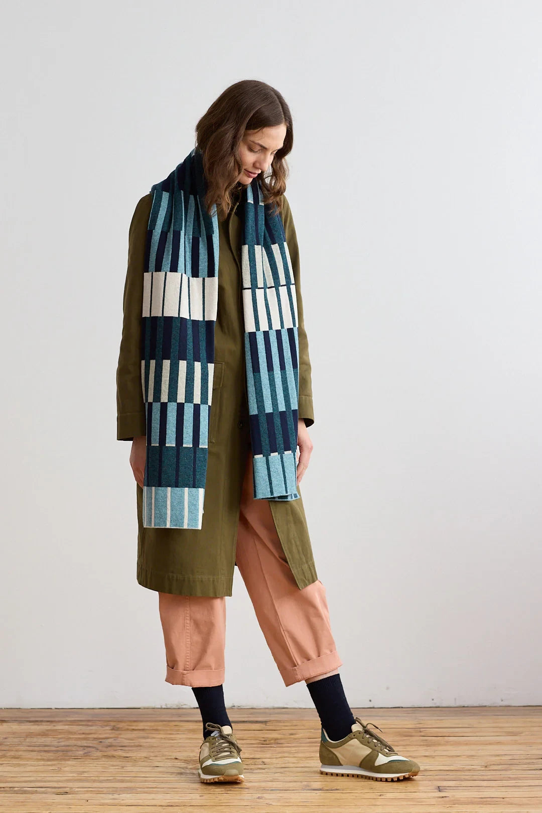 Scarf 'Harbour' in Oxide Navy + Ink by Hilary Grant | Lifestory