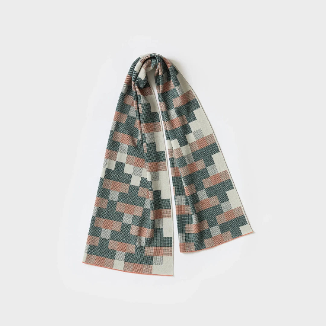 Scarf 'Faro' in Ink + Rosehip by Hilary Grant | Lifestory