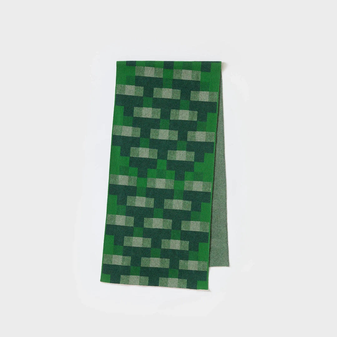 Scarf 'Faro' in Oxide Green + Ink by Hilary Grant | Lifestory