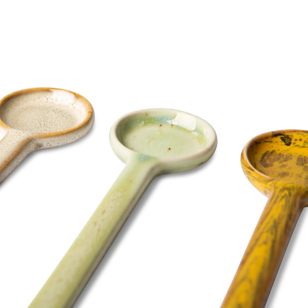 Set of 4 Scorpius Ceramic Spoons by HKLIVING - Lifestory