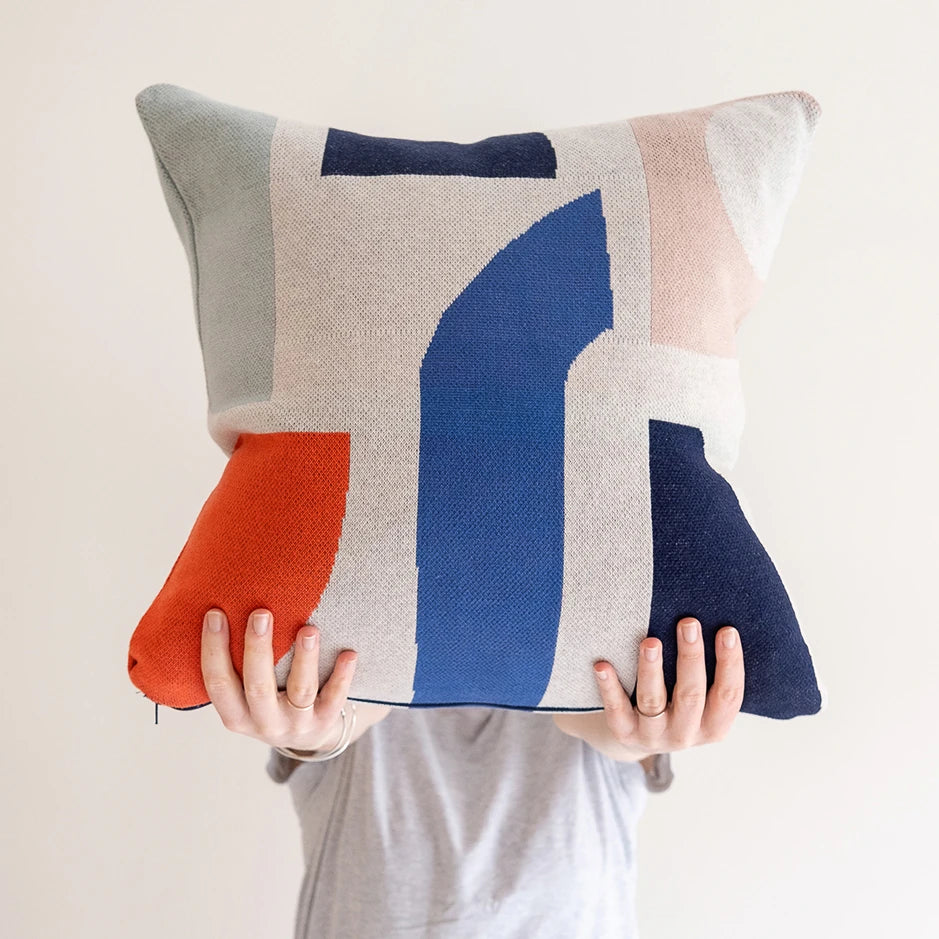 Bruten Cushion | Multi | Cotton & Duck Feather | by Sophie Home