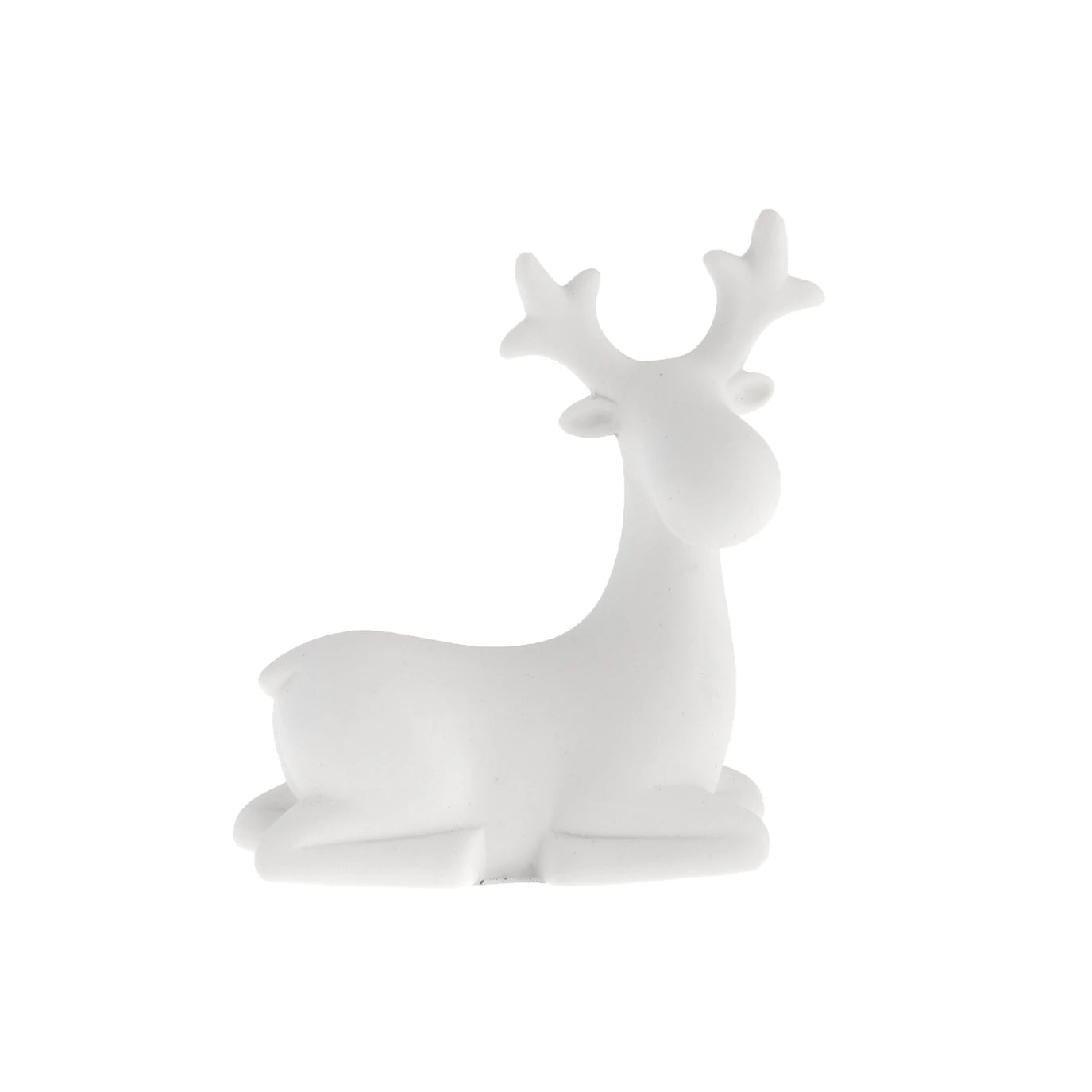 Sten the Large Resting Reindeer in White Ceramic by Storefactory | Lifestory