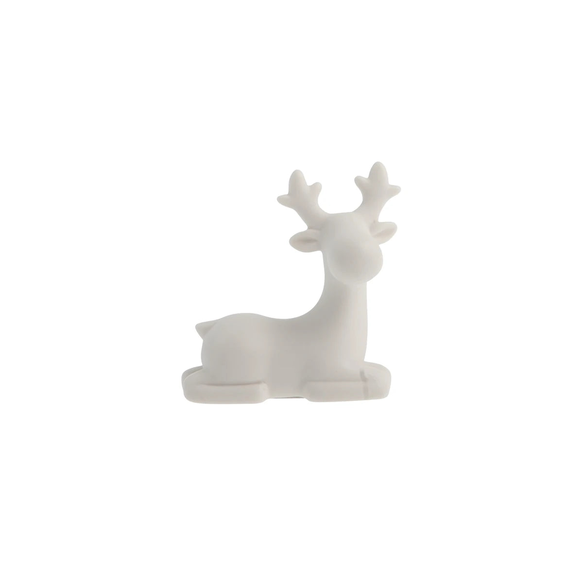 Sten the medium resting reindeer in white ceramic by Storefactory | Lifestory