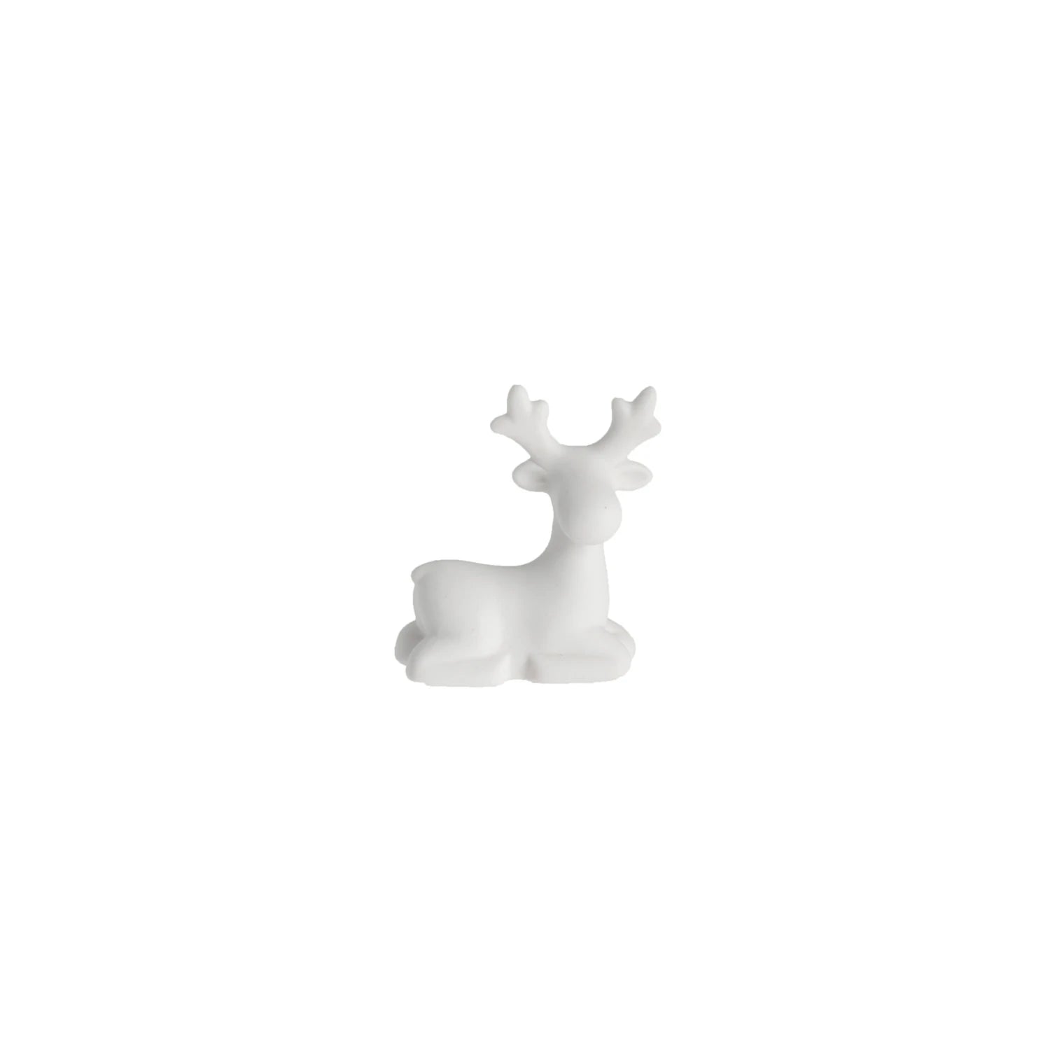 Sten the Mini Resting Reindeer in White Ceramic by Storefactory | Lifestory