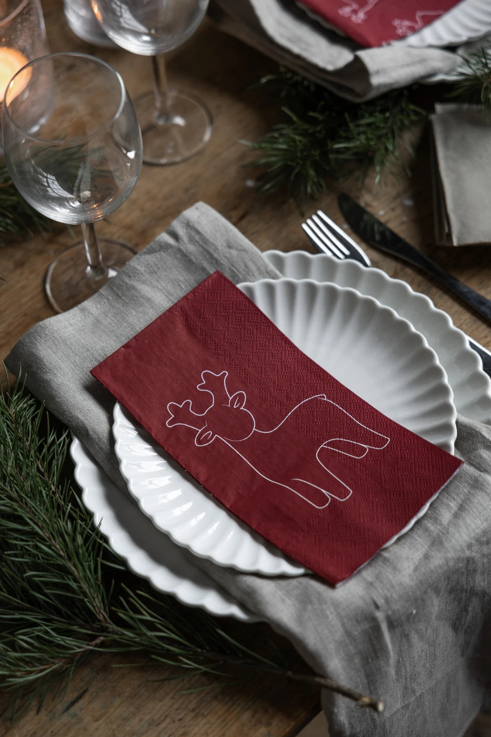 Pack of 16 Paper Napkins - Sten the Reindeer by Storefactory  | Lifestory