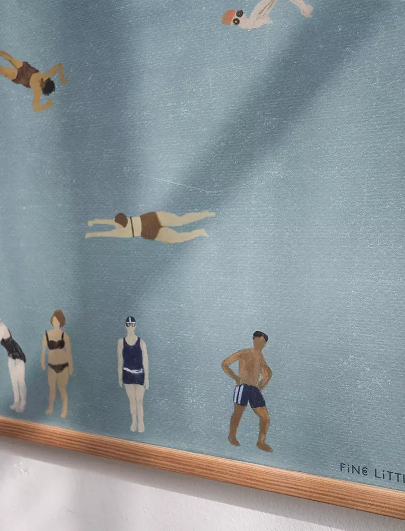 Swimmers Poster | 50 x 70cm | by Fine Little Day