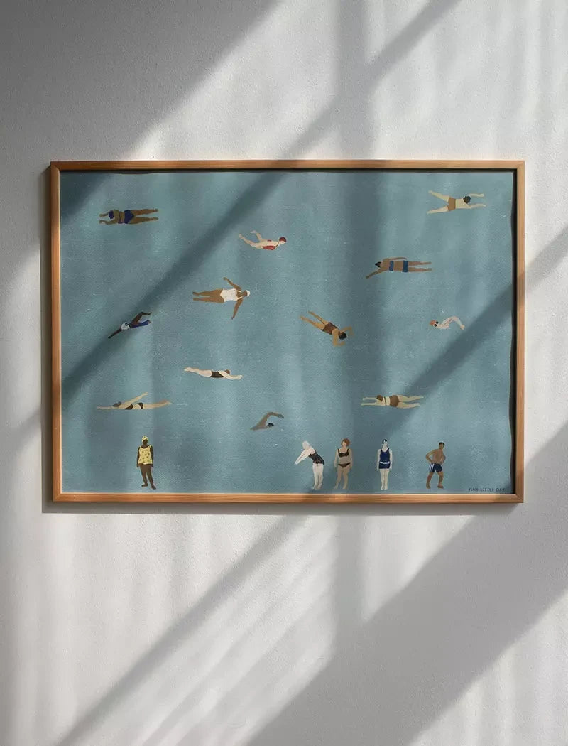 Swimmers Poster | 50 x 70cm | by Fine Little Day