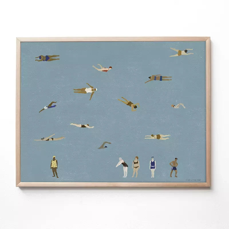 Swimmers Poster | 50 x 70cm | by Fine Little Day