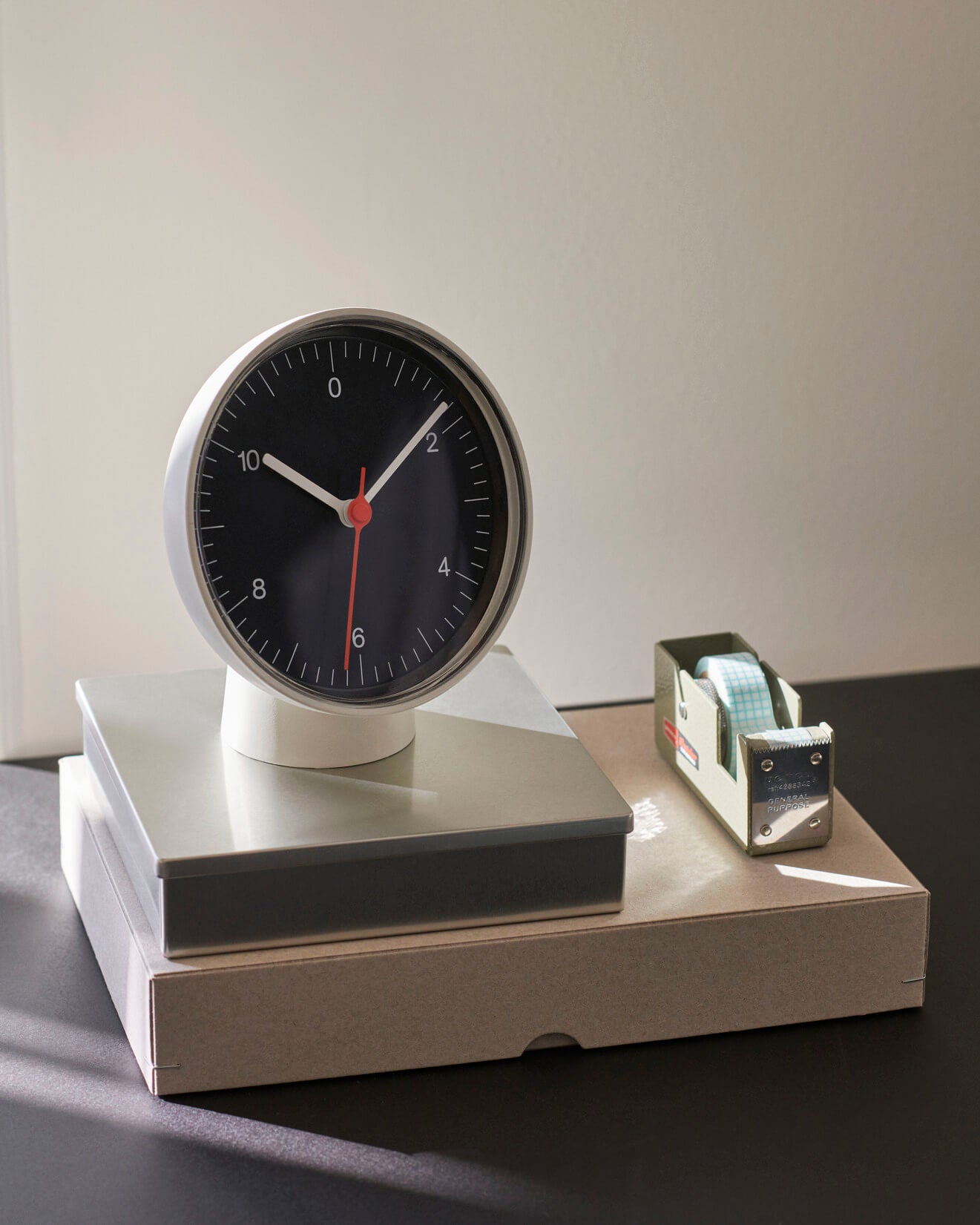 Table Clock - Green | Quiet & Dual-Function | By HAY