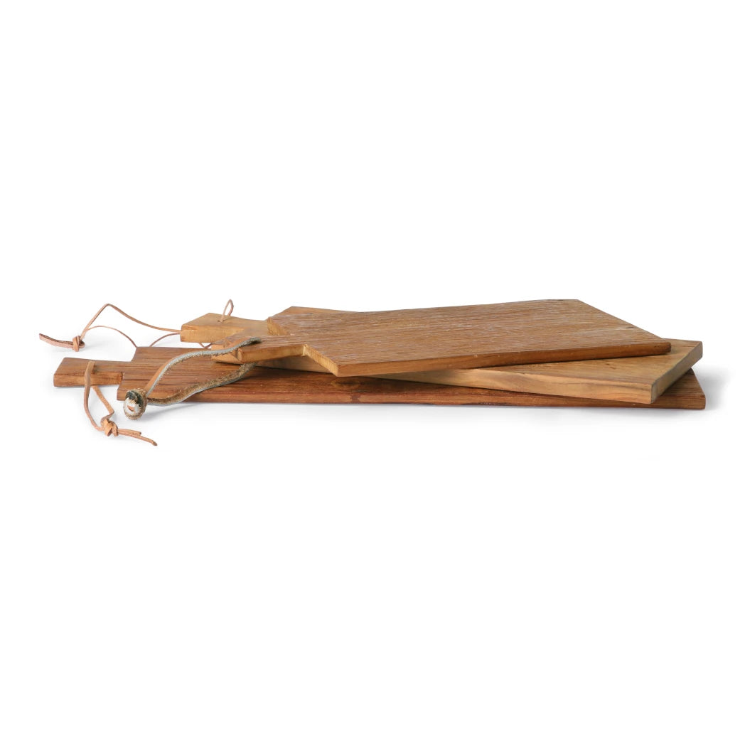 Set of 3 teak bread boards by HKLIVING - Lifestory