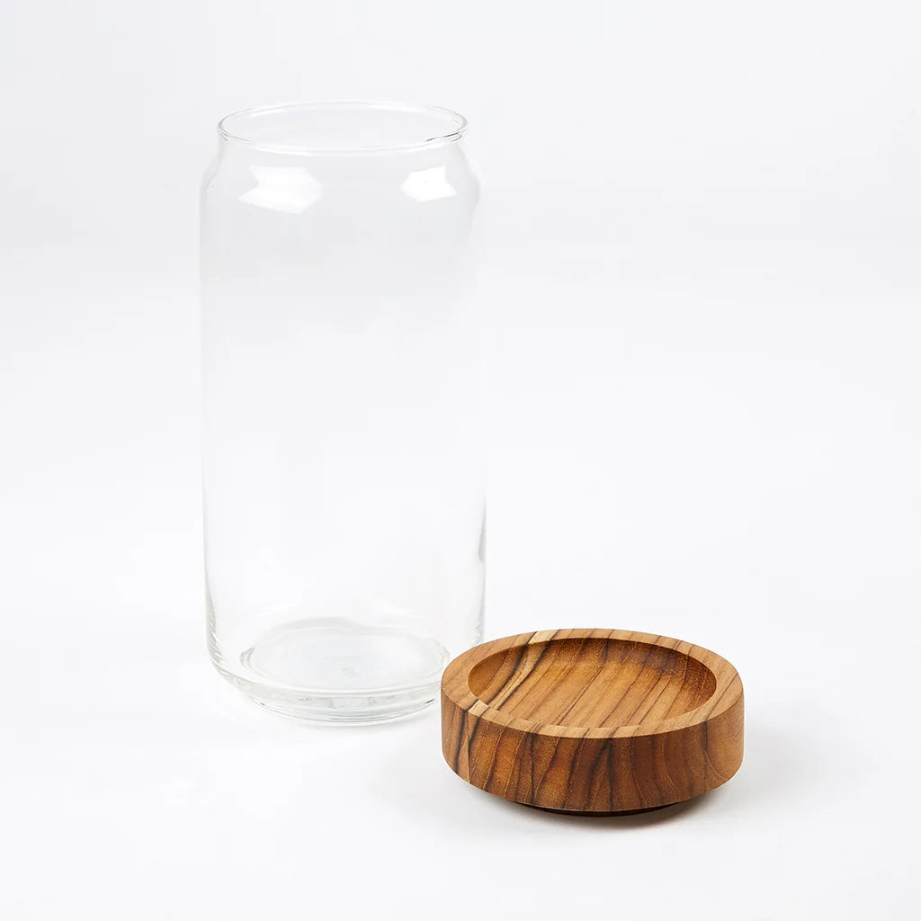 Teak Stacking Storage Jars 1L by The Conran Shop | Lifestory