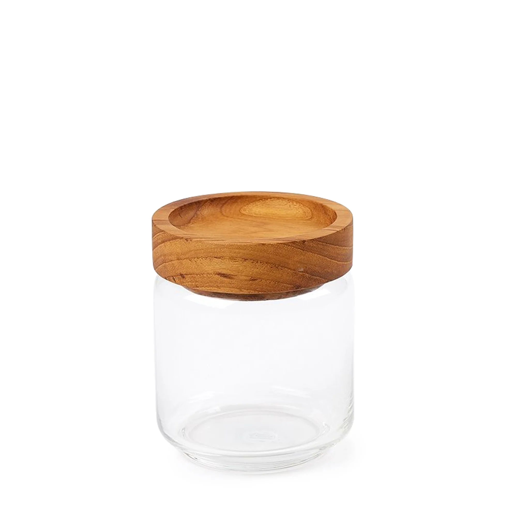 Teak Stacking Storage Jars 500ml by The Conran Shop | Lifestory