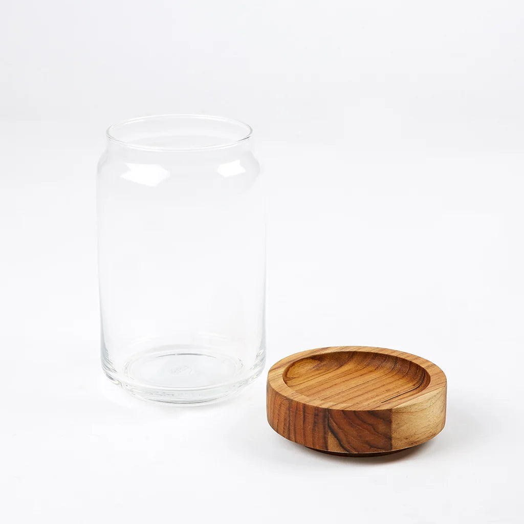 Teak Stacking Storage Jars 750ml by The Conran Shop | Lifestory