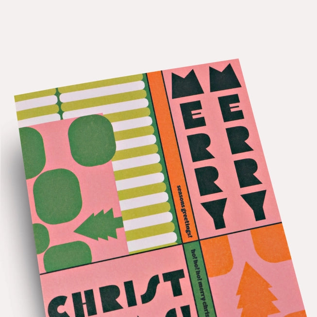 Seoul Merry Christmas Card by The Completist close up front view
