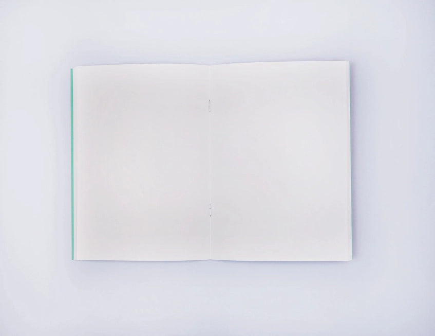 The Completist Stockholm Softcover A5 Plain Notebook internal view of blank pages